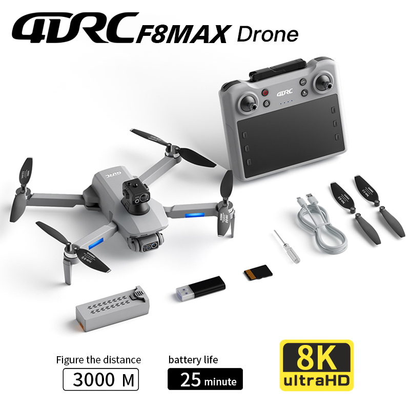 Rc Helicopter Electric - Drone GPS F8 MAX, caméra professionnelle