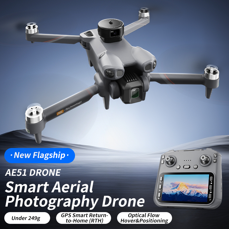 Rc Helicopter Large - Drone RC pliable AE51 GPS avec